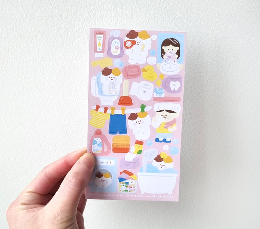 Home Routine 02 (Bath) Sticker Sheet