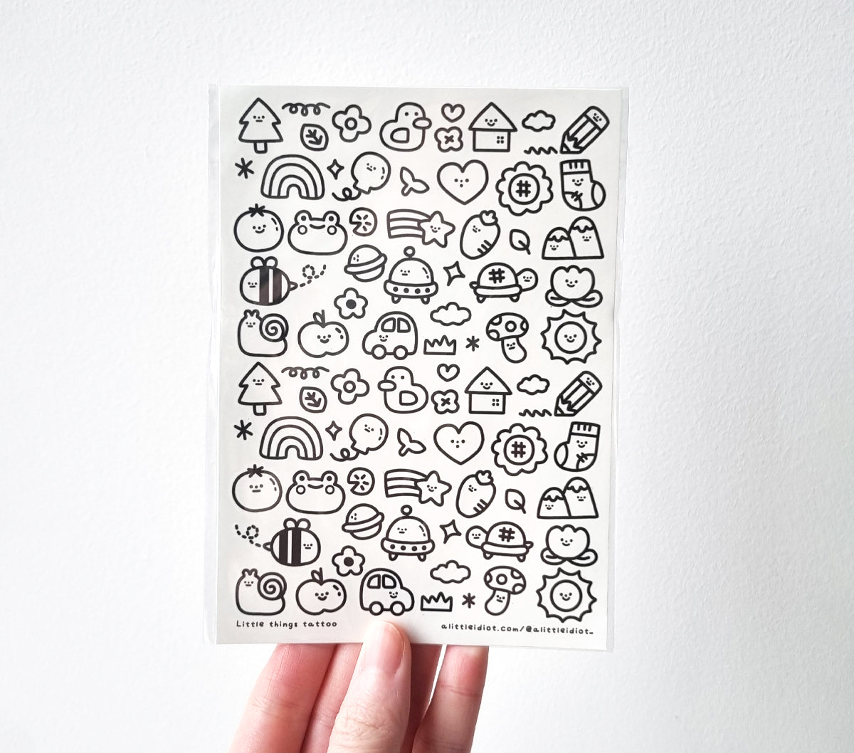 Temporary Tattoo Sheet