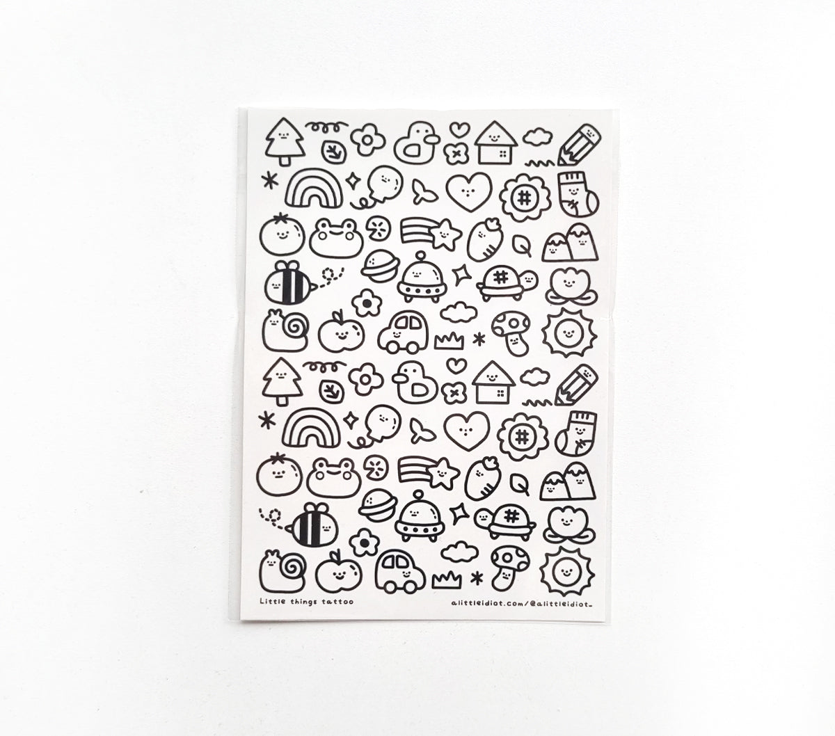 Temporary Tattoo Sheet