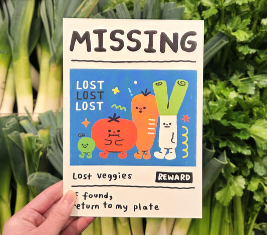 Missing Vegetables Mni Poster