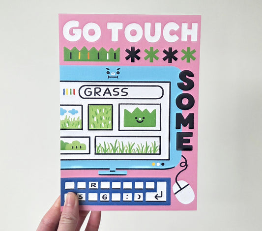 Go Touch Some Grass Mni Poster