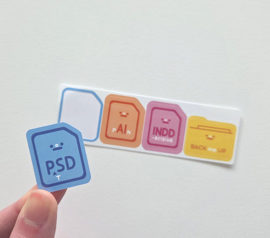 Adobe Software Files Mini Sticker Sheet