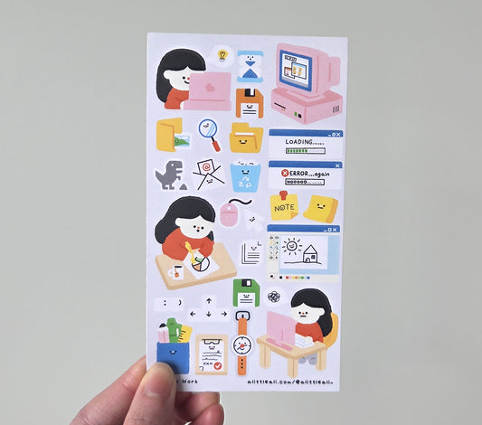 Get to Work Sticker Sheet