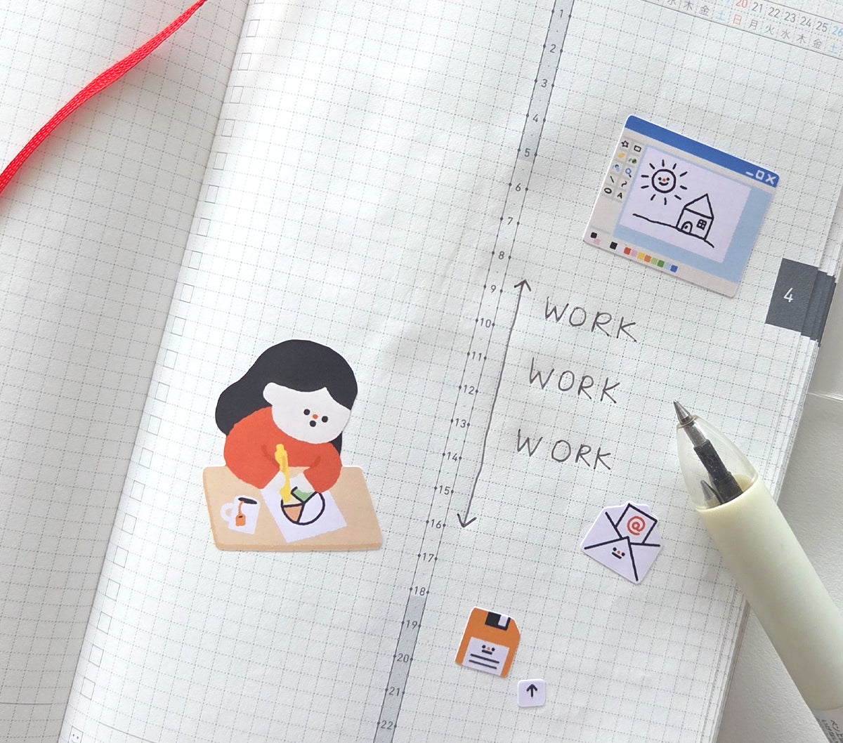 Get to Work Sticker Sheet