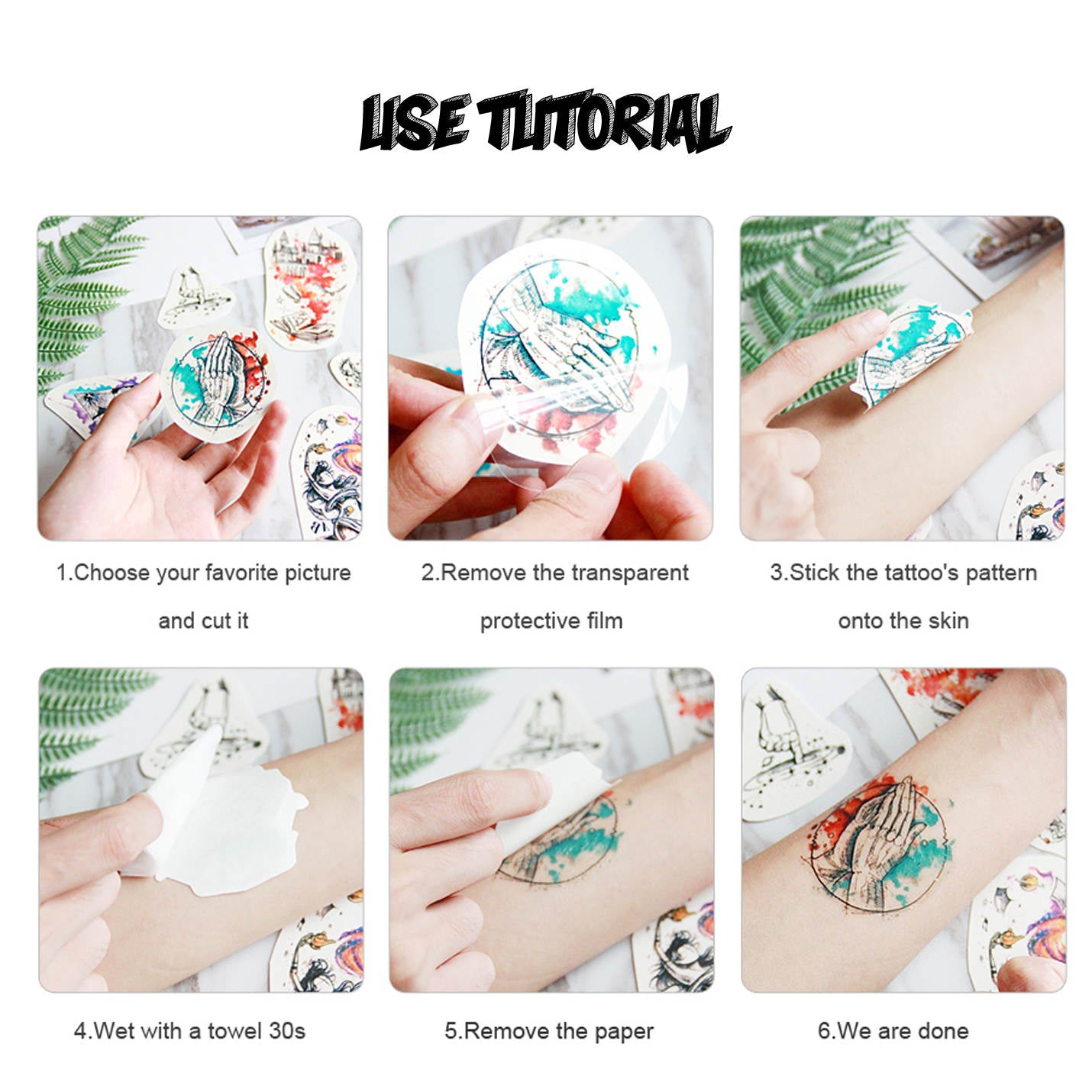 Temporary Tattoo Sheet