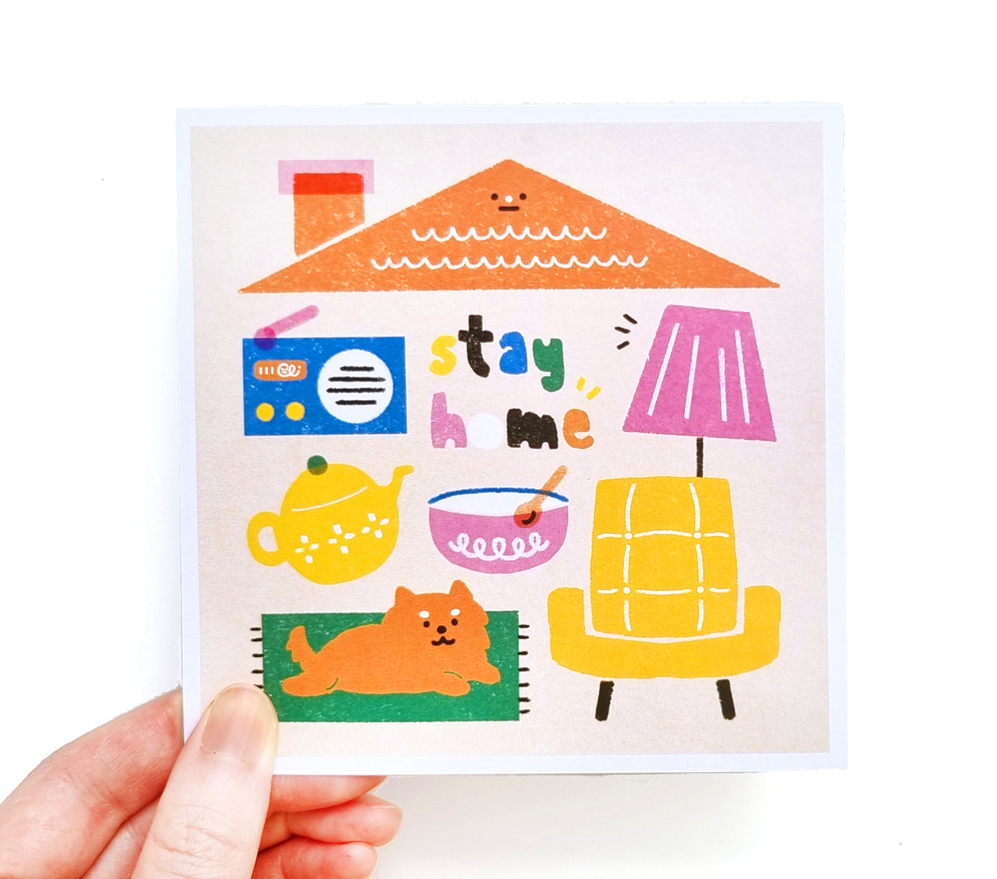 Stay Home Art Print