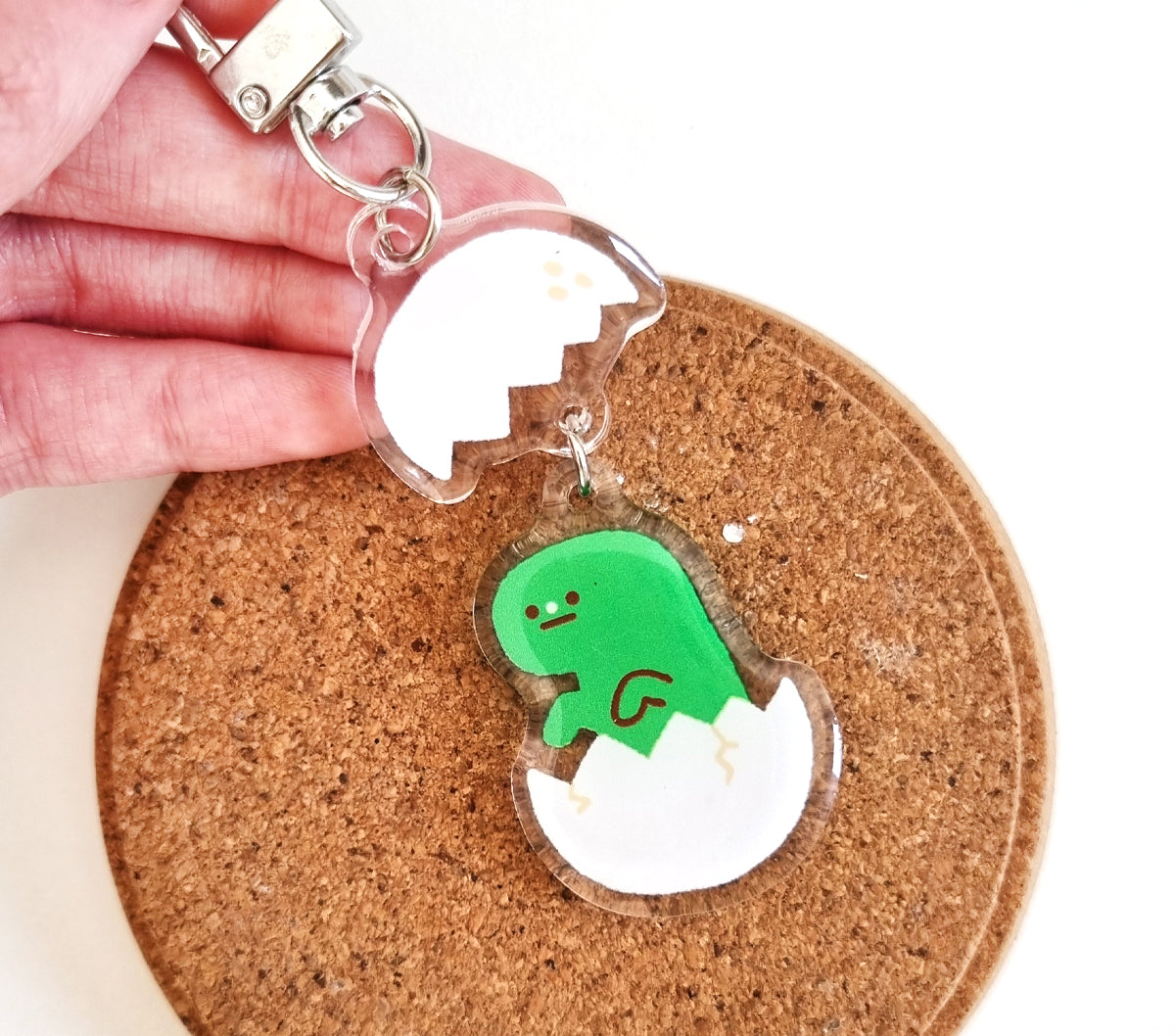 Dinosaur Egg Acrylic Keychain
