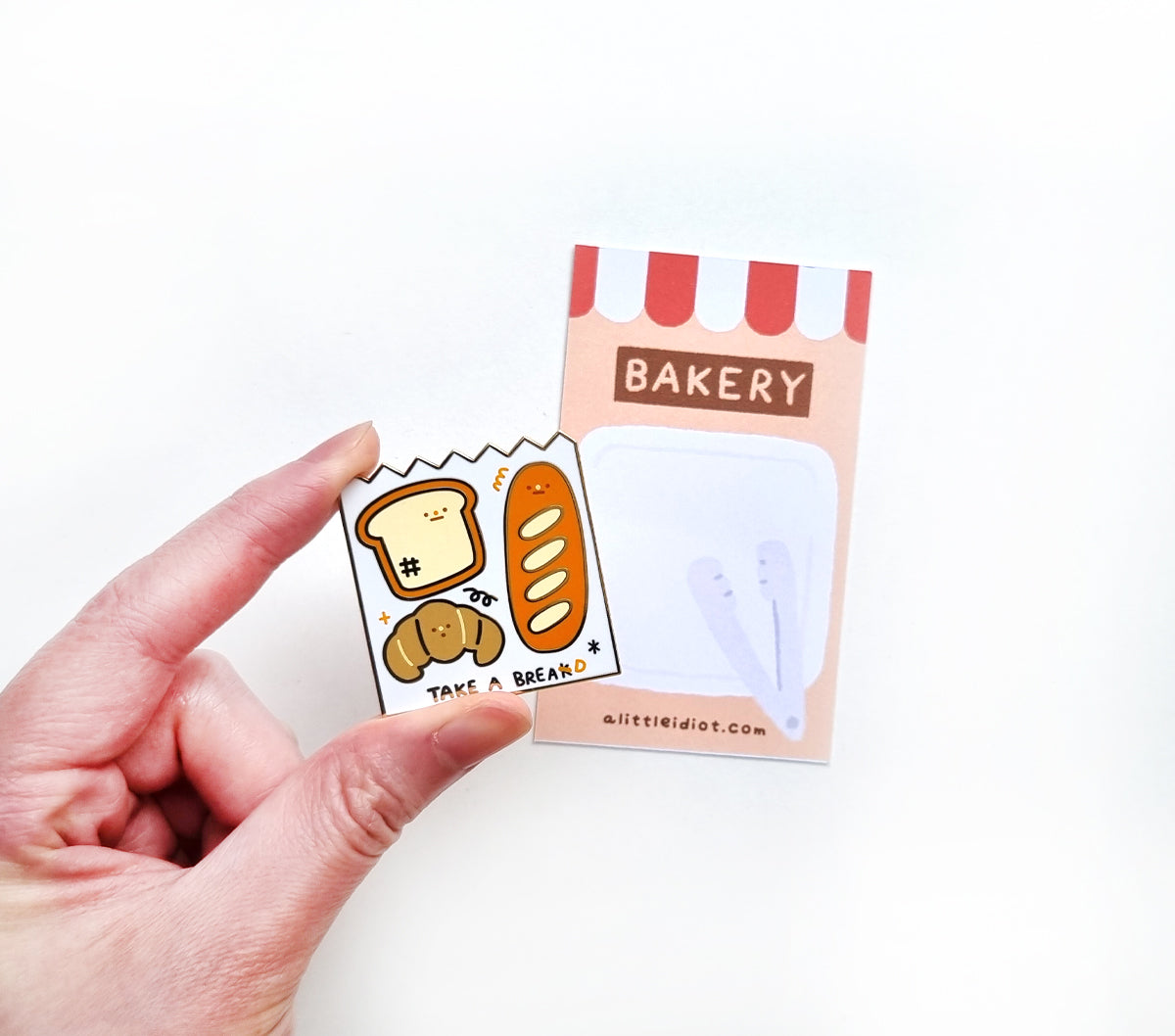 Take a Bread Enamel Pin