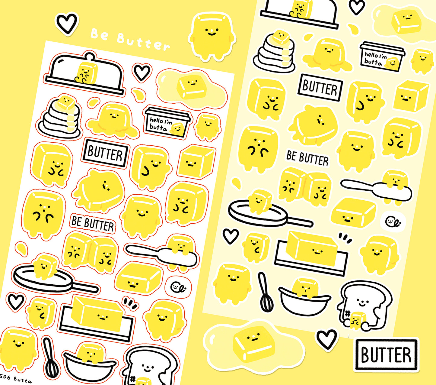 Butta the Butter Sticker Sheet