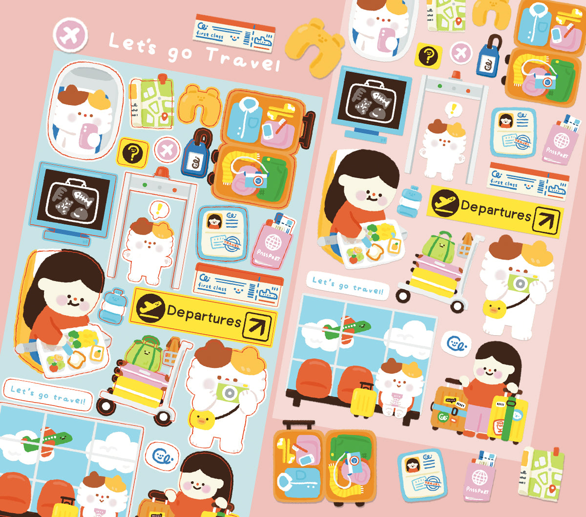 Let's Go Travel Sticker Sheet