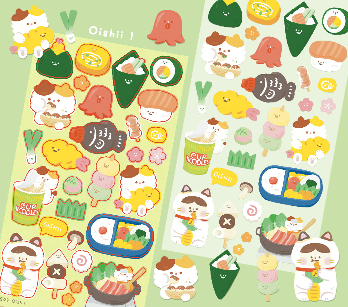 Japanese Food Sticker Sheet