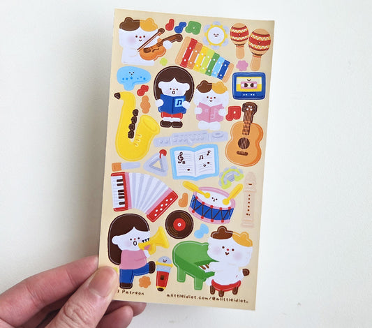 Music Lesson Sticker Sheet