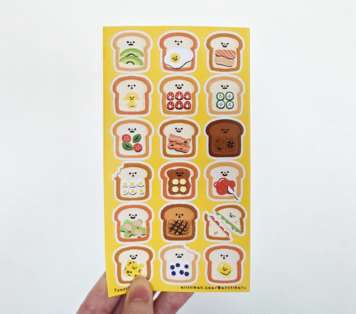 Toasts Sticker Sheet [PATREON]
