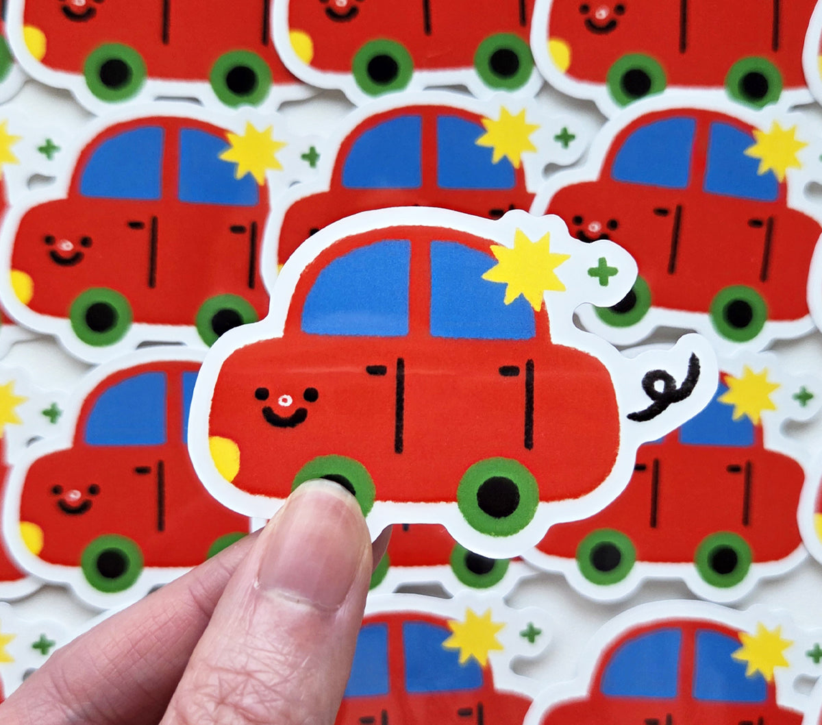 Little Red Car Sticker [PATREON]