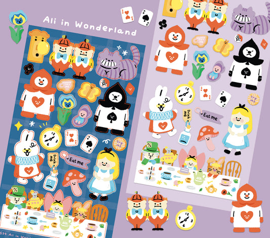 Ali in Wonderland Sticker Sheet
