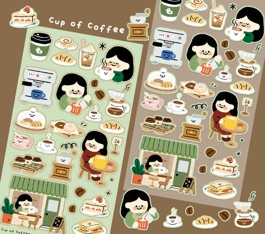 Cup of Coffee Sticker Sheet [PATREON]