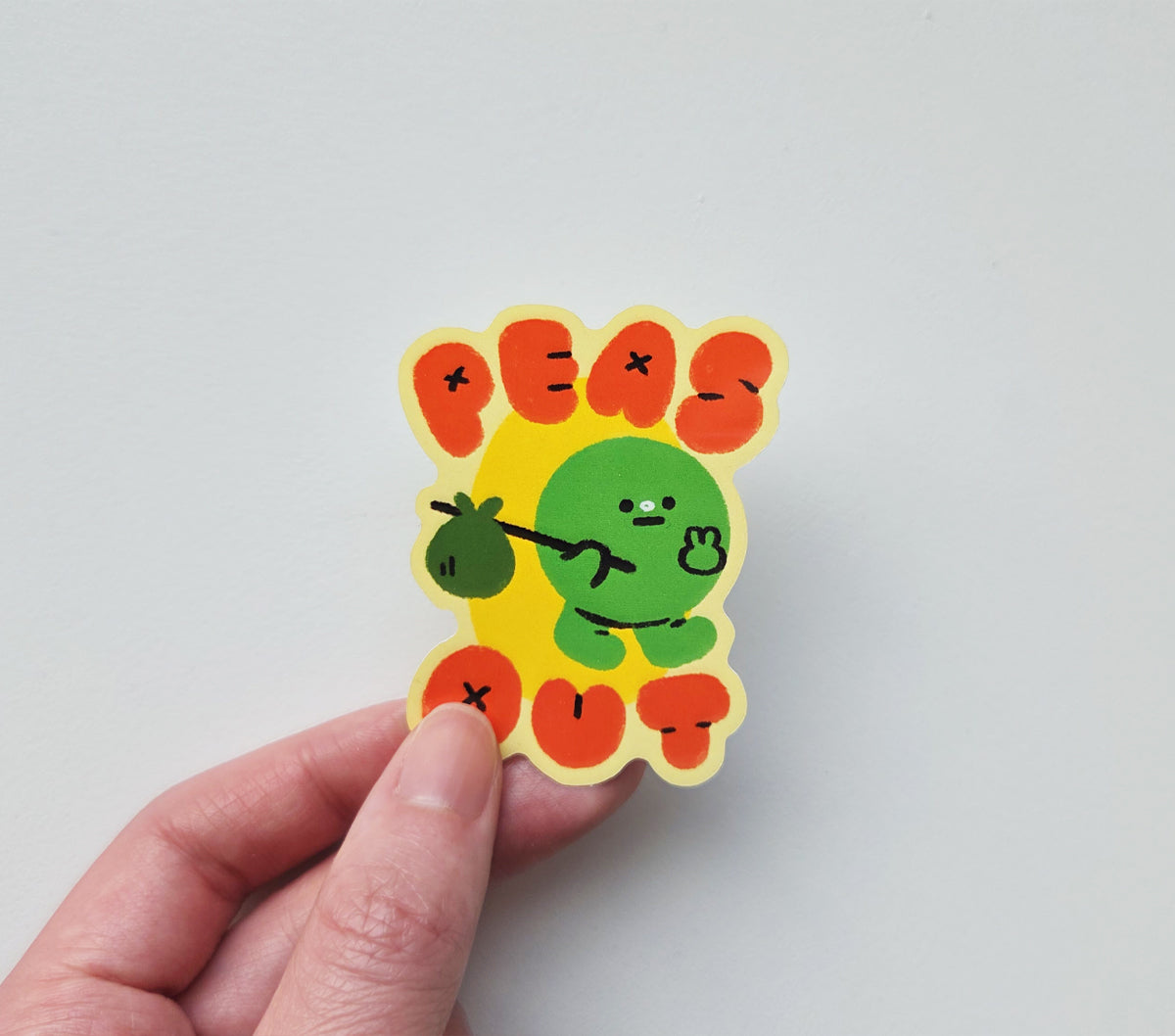 PEAS OUT Sticker [PATREON]