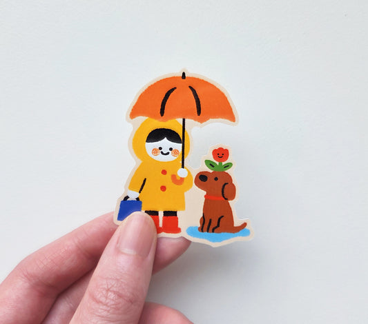 In the rain Sticker [PATREON]