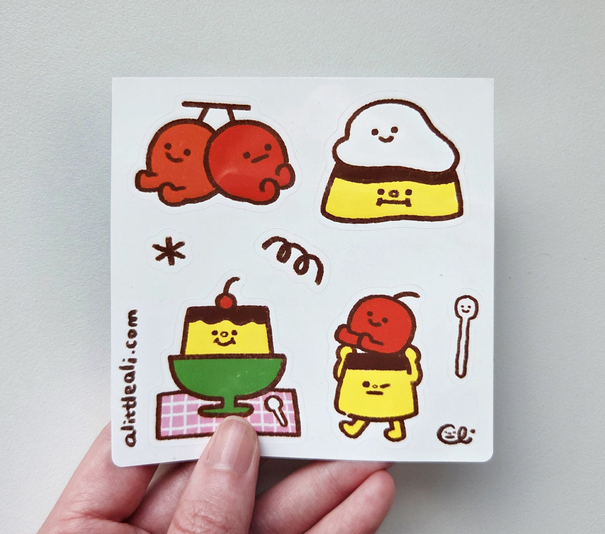 Pudding Mini Sticker Sheet [PATREON]