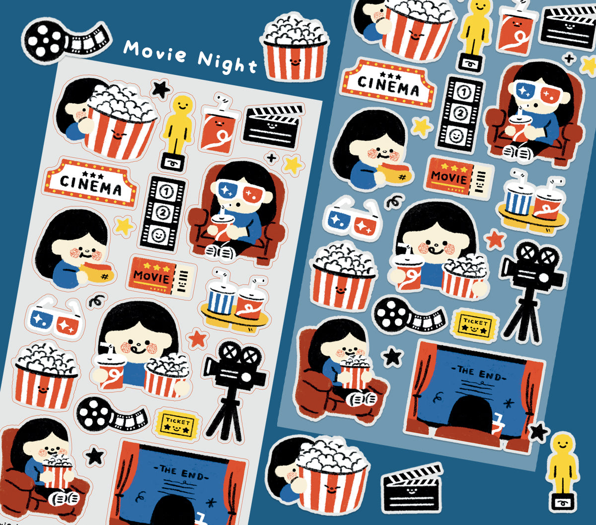 Movie Night Sticker Sheet [PATREON]