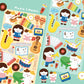 Music Lesson Sticker Sheet
