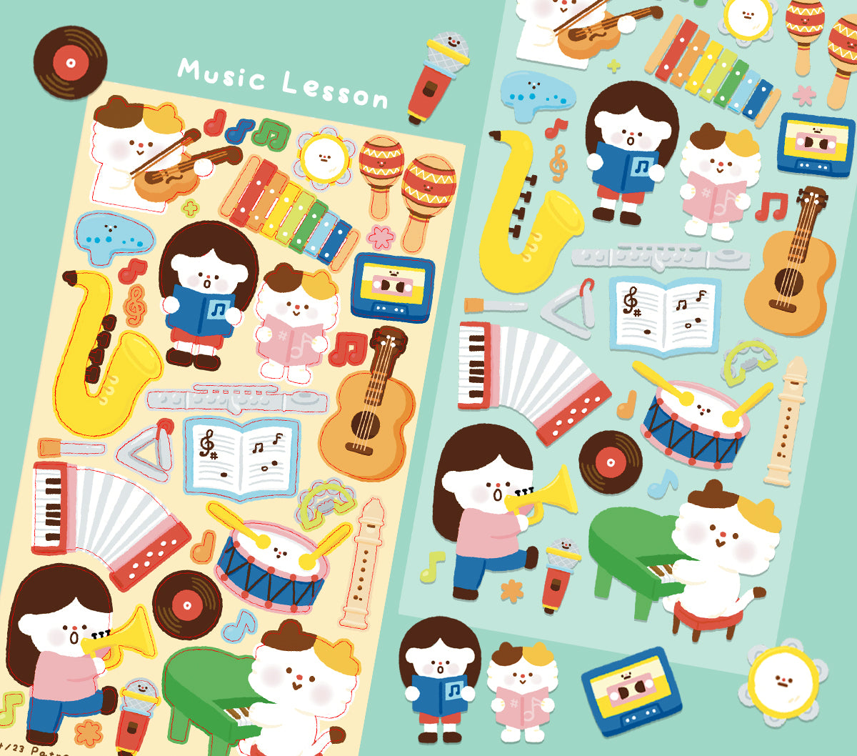 Live Lesson Sticker Music Lesson Sticker Sheet – alittleali