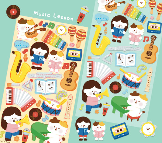 Music Lesson Sticker Sheet
