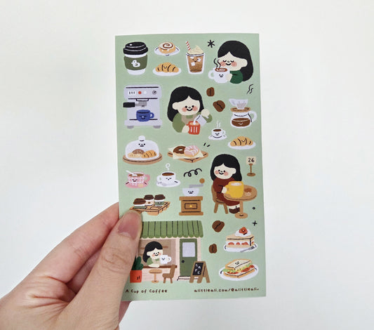 Cup of Coffee Sticker Sheet [PATREON]