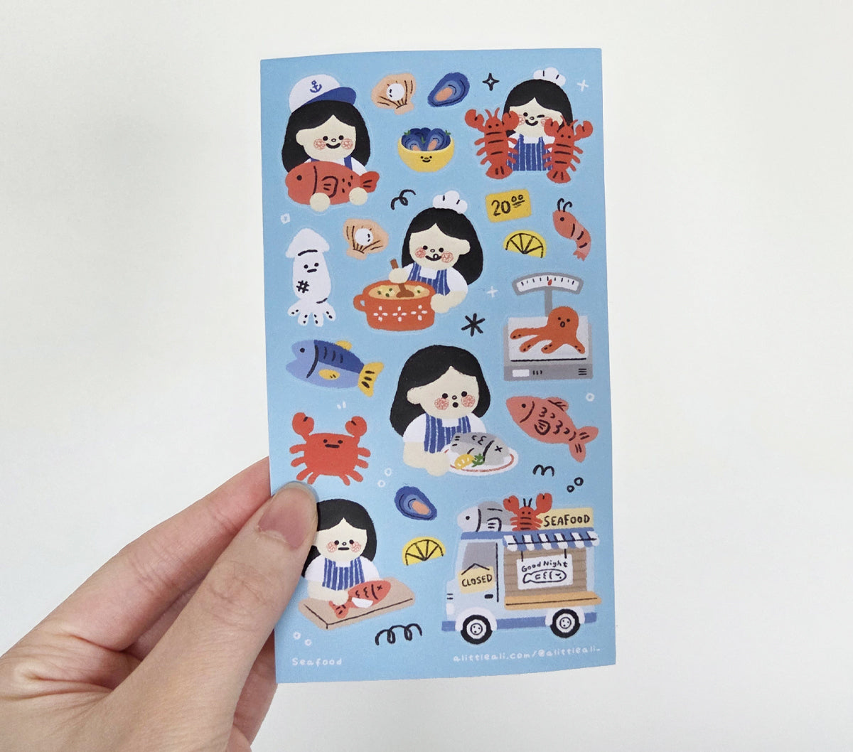 Seafood Sticker Sheet [PATREON]