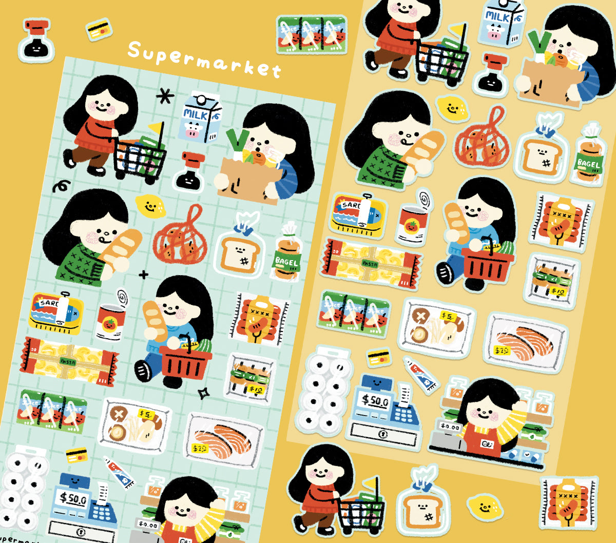 Supermarket Sticker Sheet [PATREON]