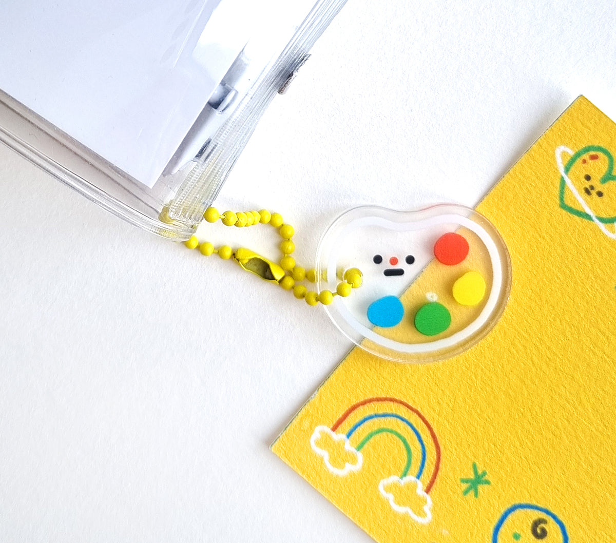 Painting Palette Acrylic Keychain
