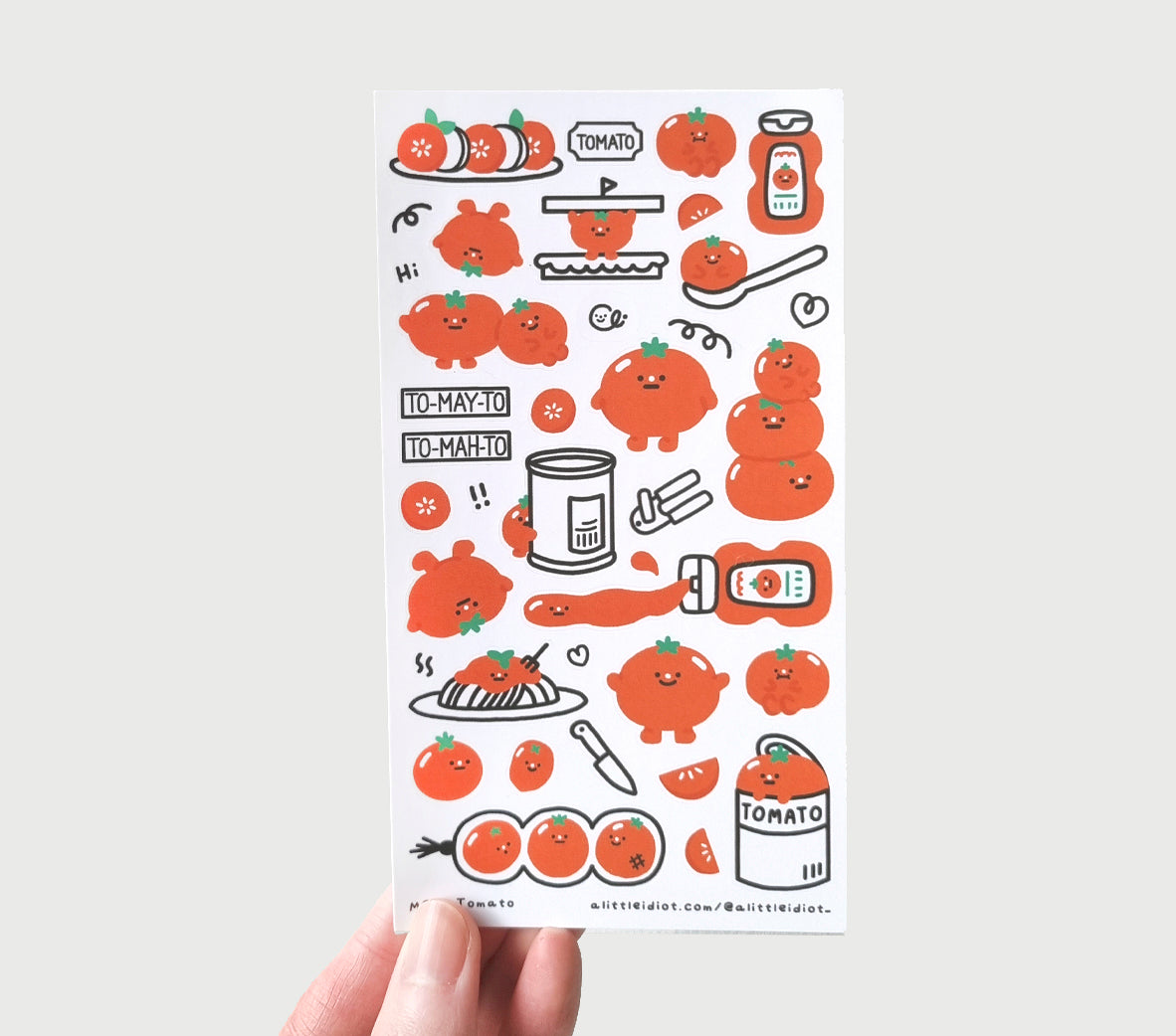 Tomato Sticker Sheet