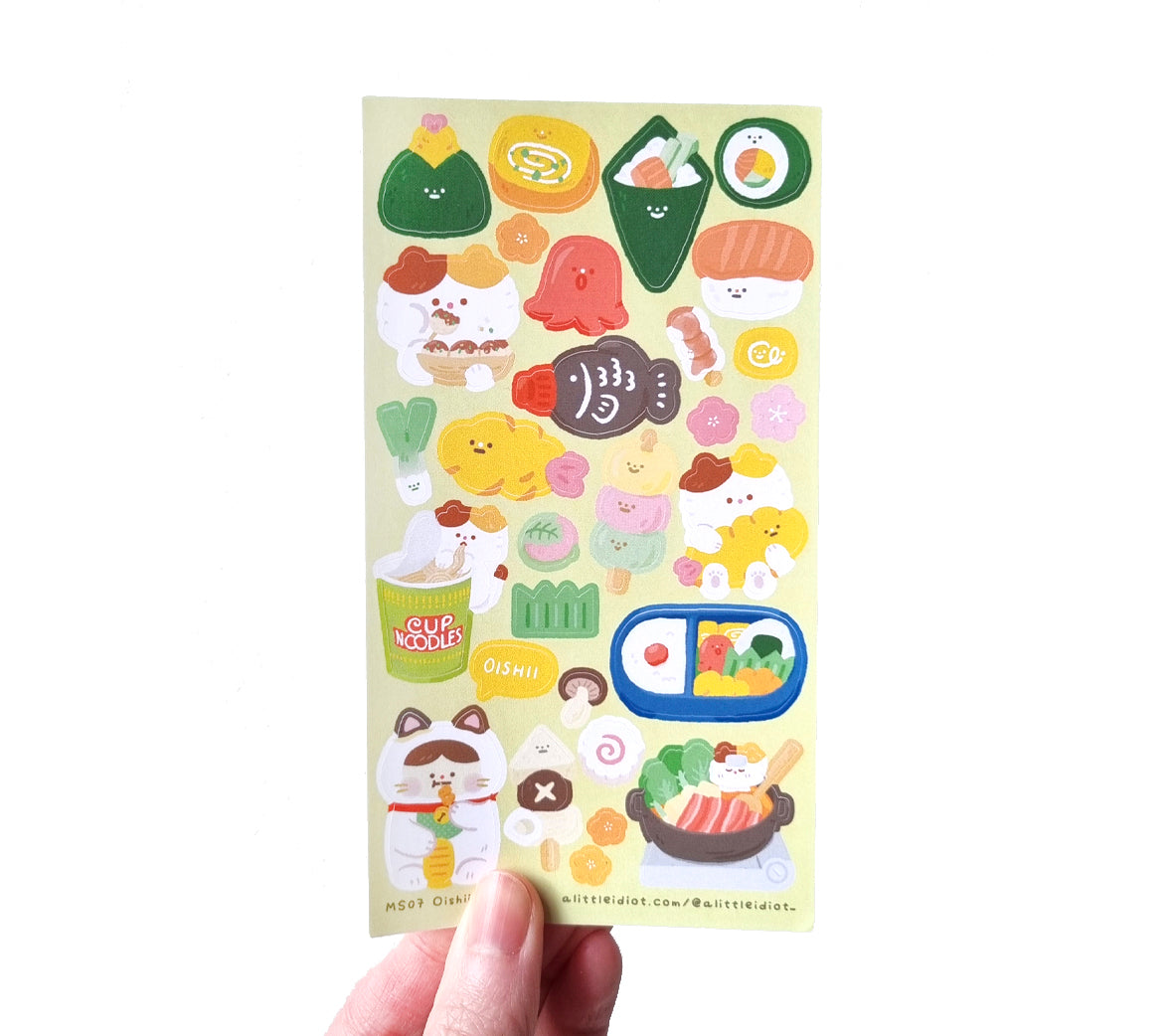 Japanese Food Sticker Sheet