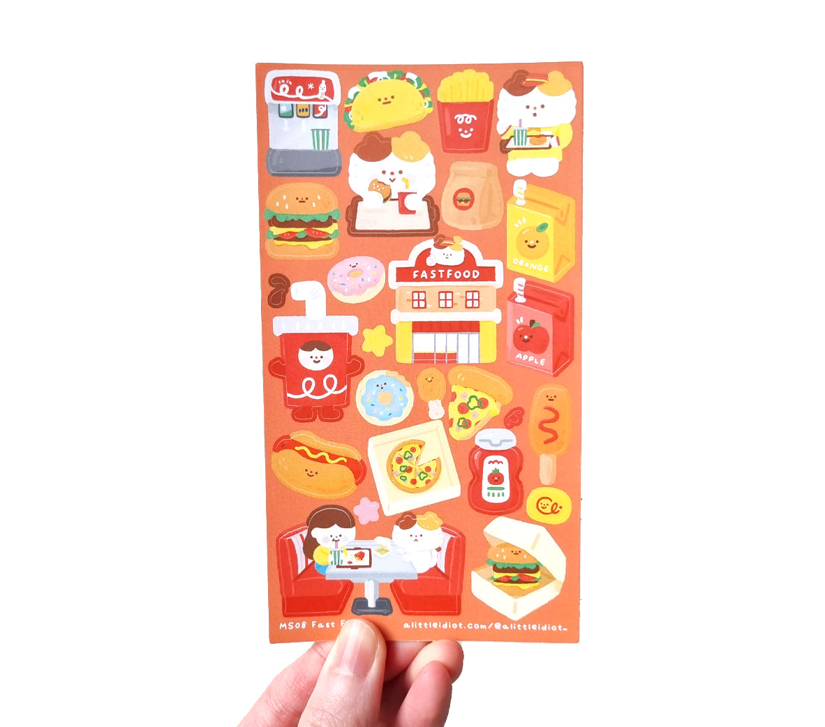 Fast Food Sticker Sheet