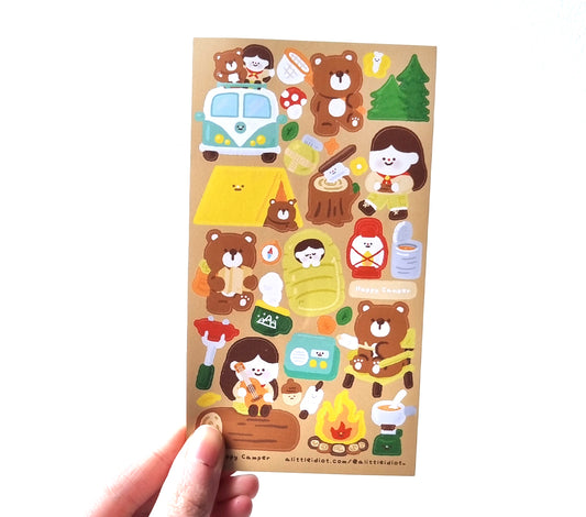 Camping Sticker Sheet