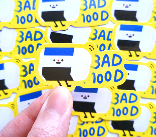 Bad Mood Eraser Sticker