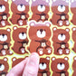 Bear with acorn Sticker
