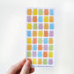 Gummy Bear Glitter Sticker Sheet