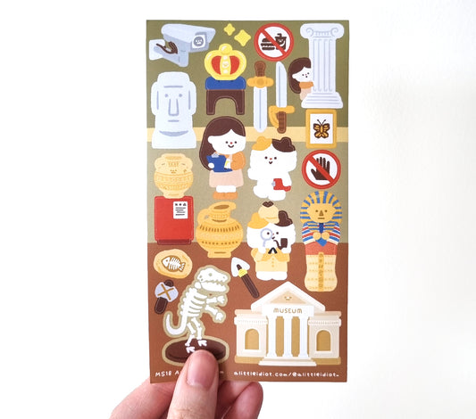 At the Museum Sticker Sheet