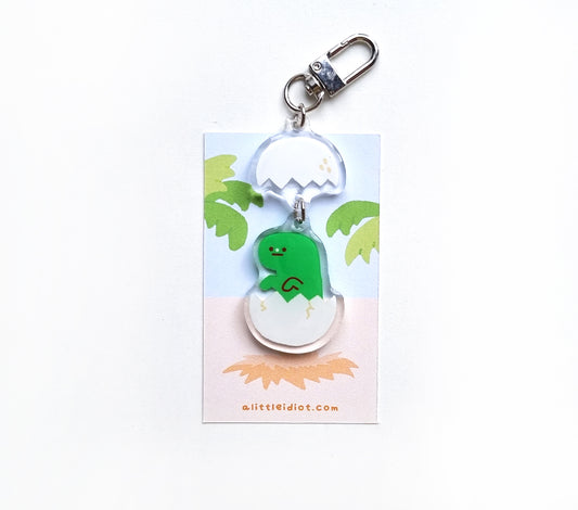 Dinosaur Egg Acrylic Keychain