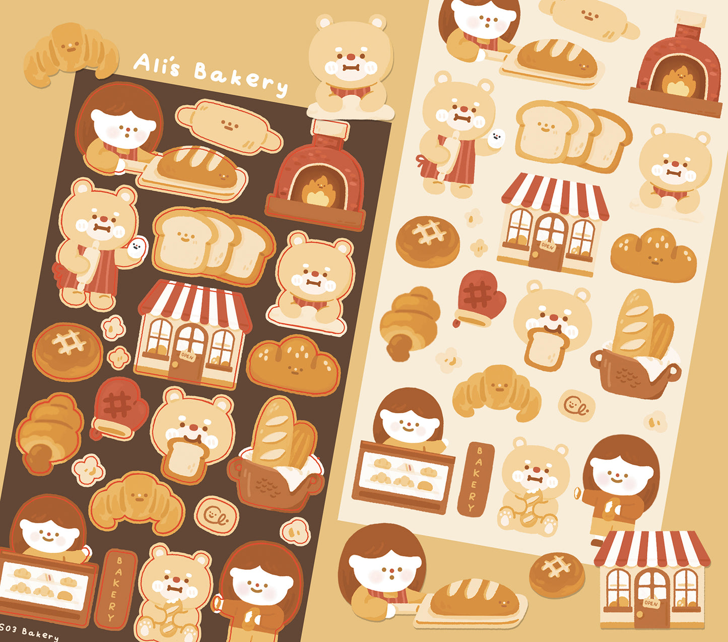 Ali's Bakery Sticker Sheet