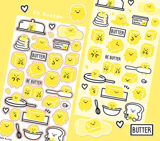 Butta the Butter Sticker Sheet