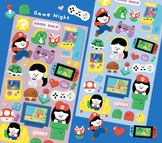 Game Night Sticker Sheet