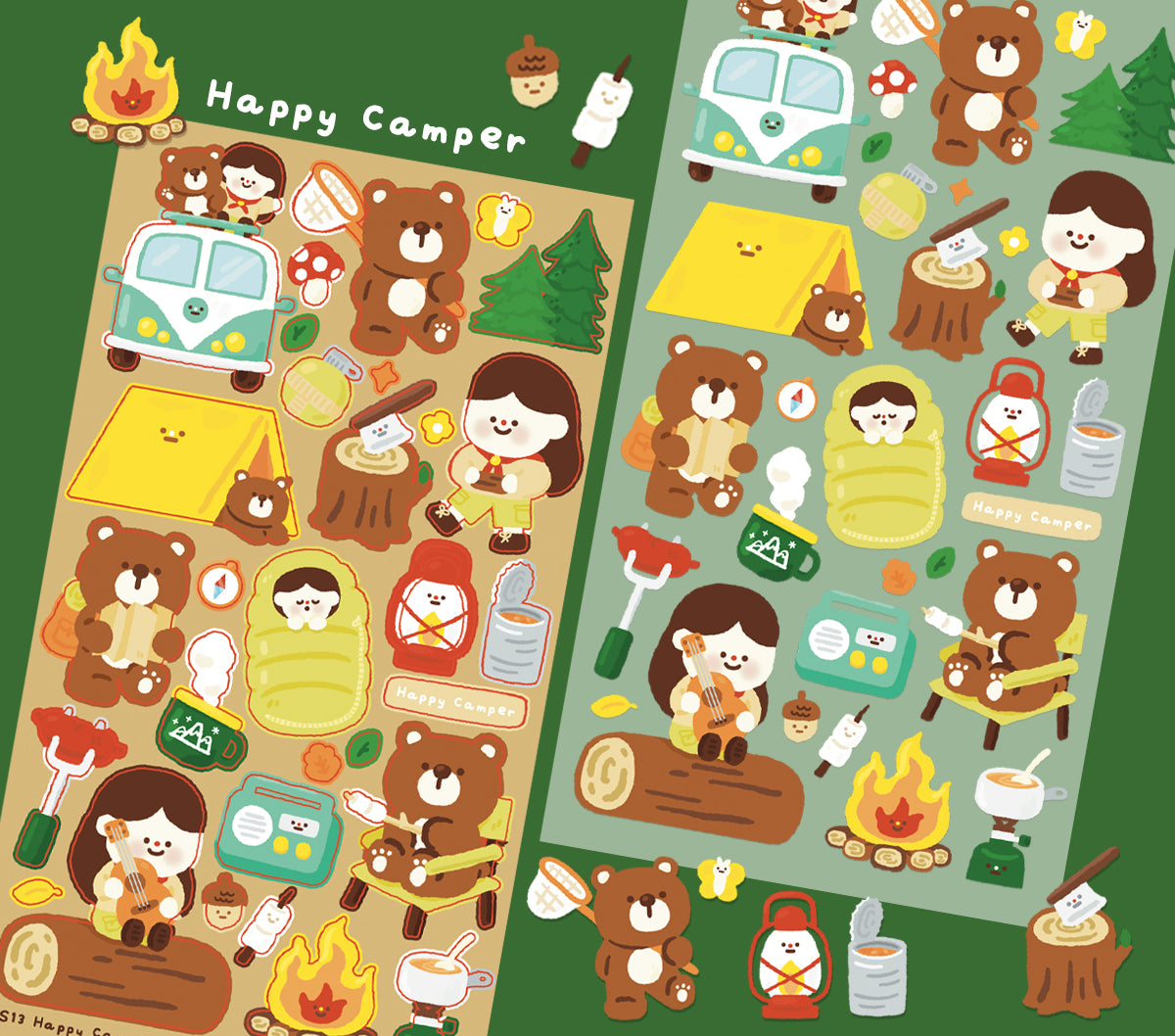 Camp Sticker Craft Camping Sticker Sheet – alittleali