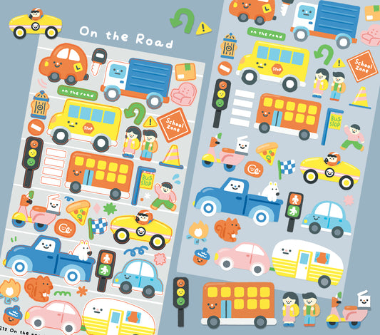 On the Road Sticker Sheet
